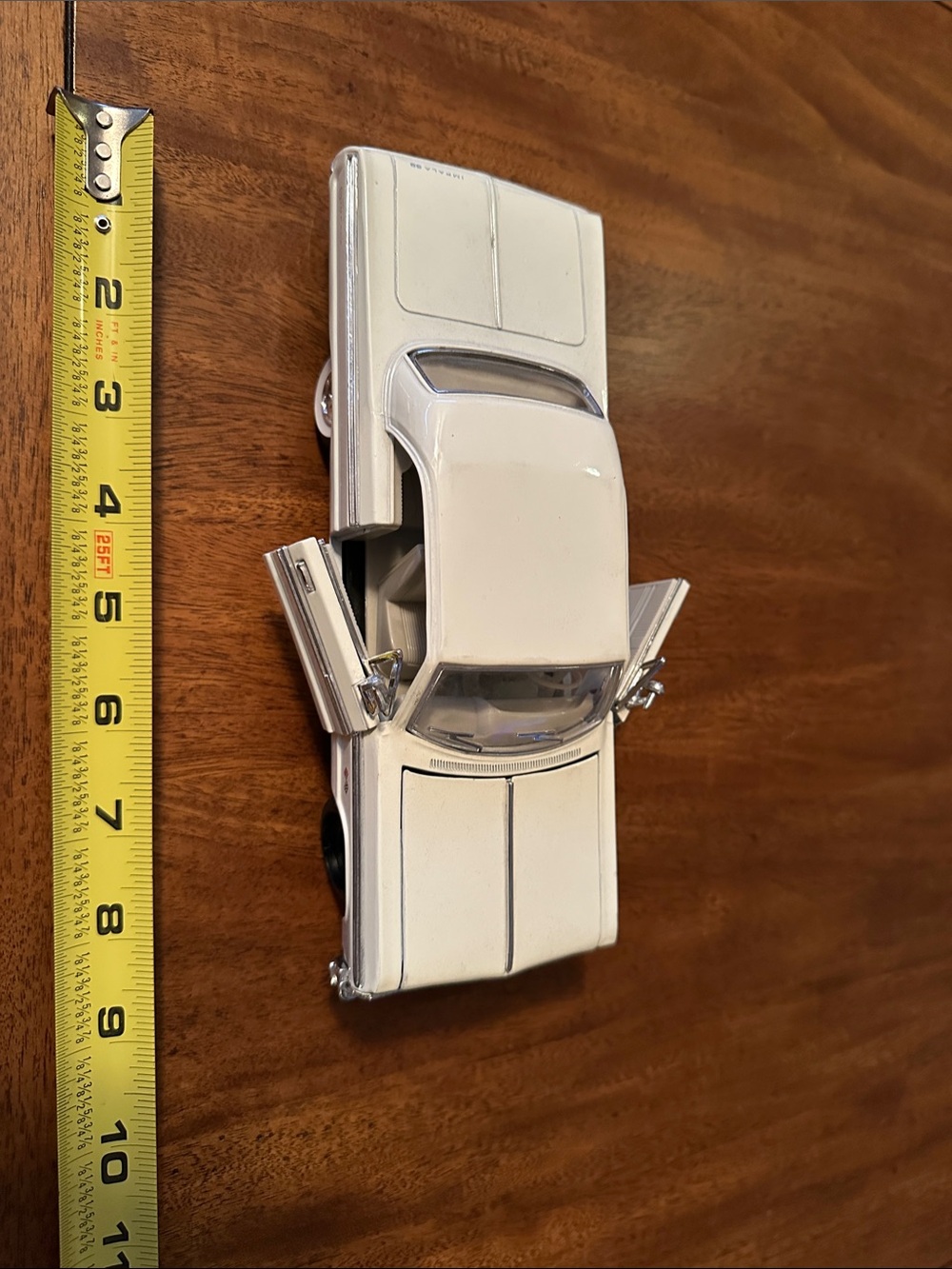 White Classic Car Model